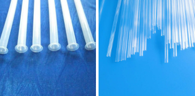 What are the common specifications and characteristics of PFA tubes and FEP transparent Teflon hoses